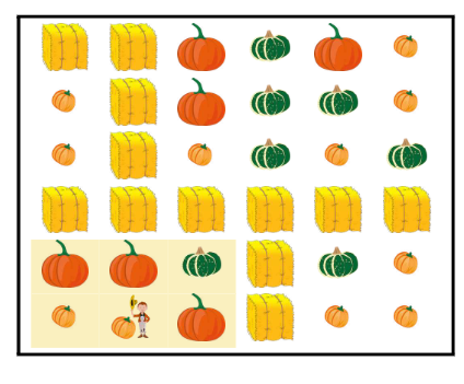 A patch of pumpkins
